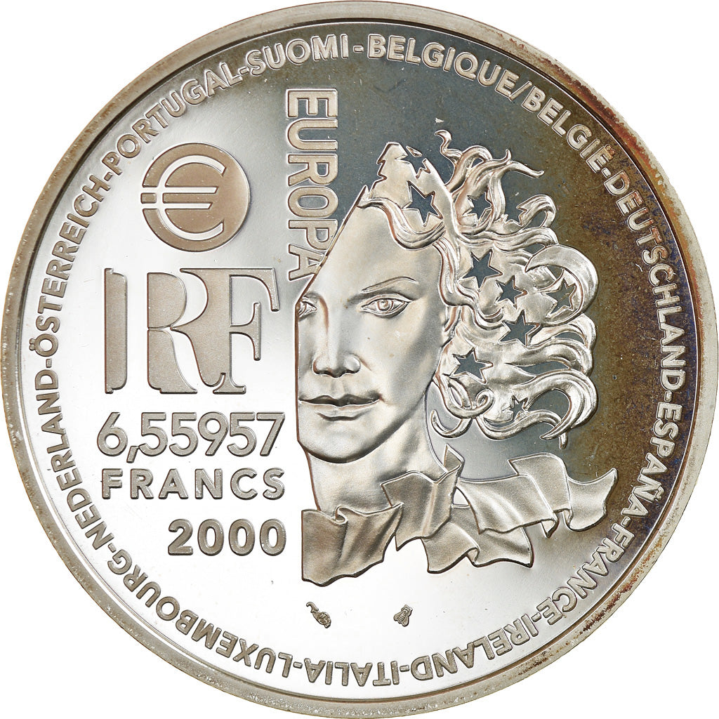 Münze, Frankreich, Europa - L'art moderne, 6.55957 Francs, 2000, Paris, Proof