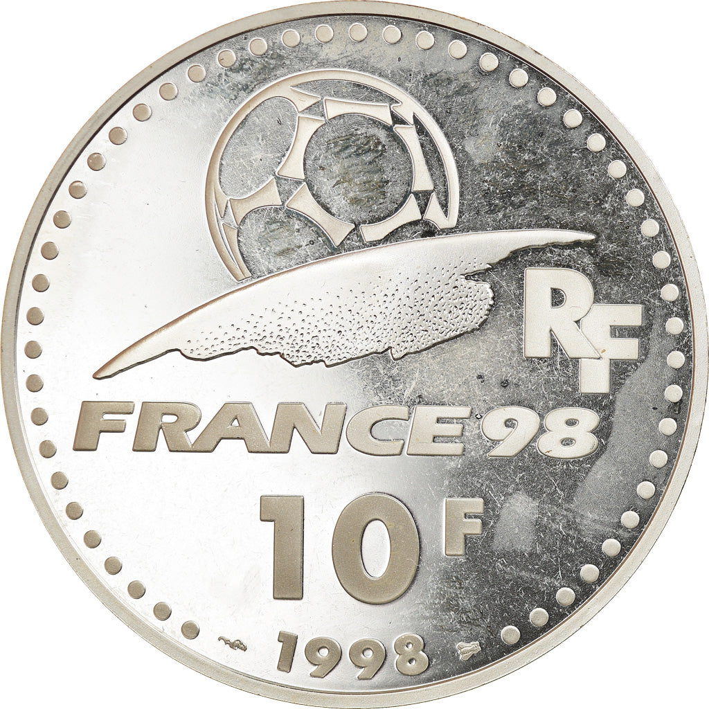 Coin, France, Coupe du Monde - Brésil, 10 Francs, 1998, Paris, Proof