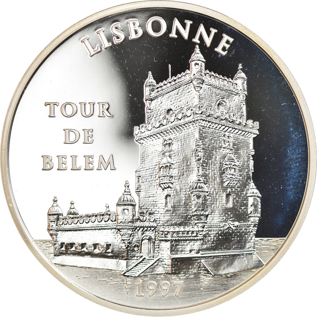 Coin, France, La Tour de Belem - Lisbonne, 100 Francs-15 Euro, 1997, Proof