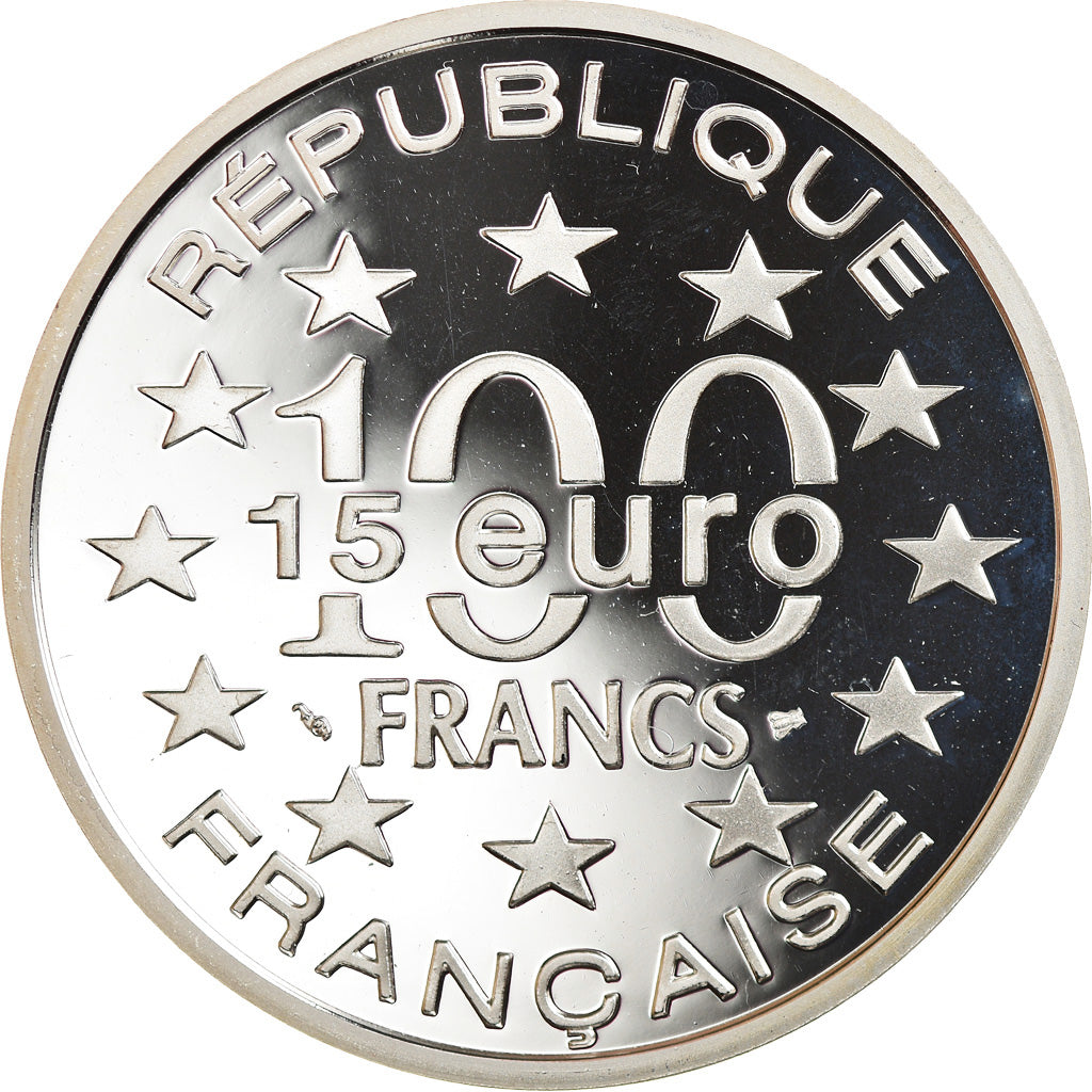 Coin, France, La Tour de Belem - Lisbonne, 100 Francs-15 Euro, 1997, Proof