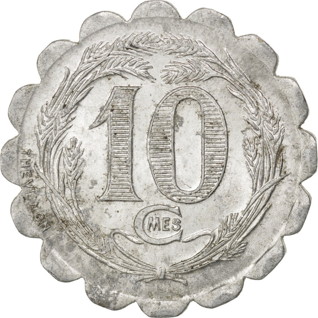France, 10 Centimes, 1921, EF(40-45), Aluminium, Elie #10.2, 1.39