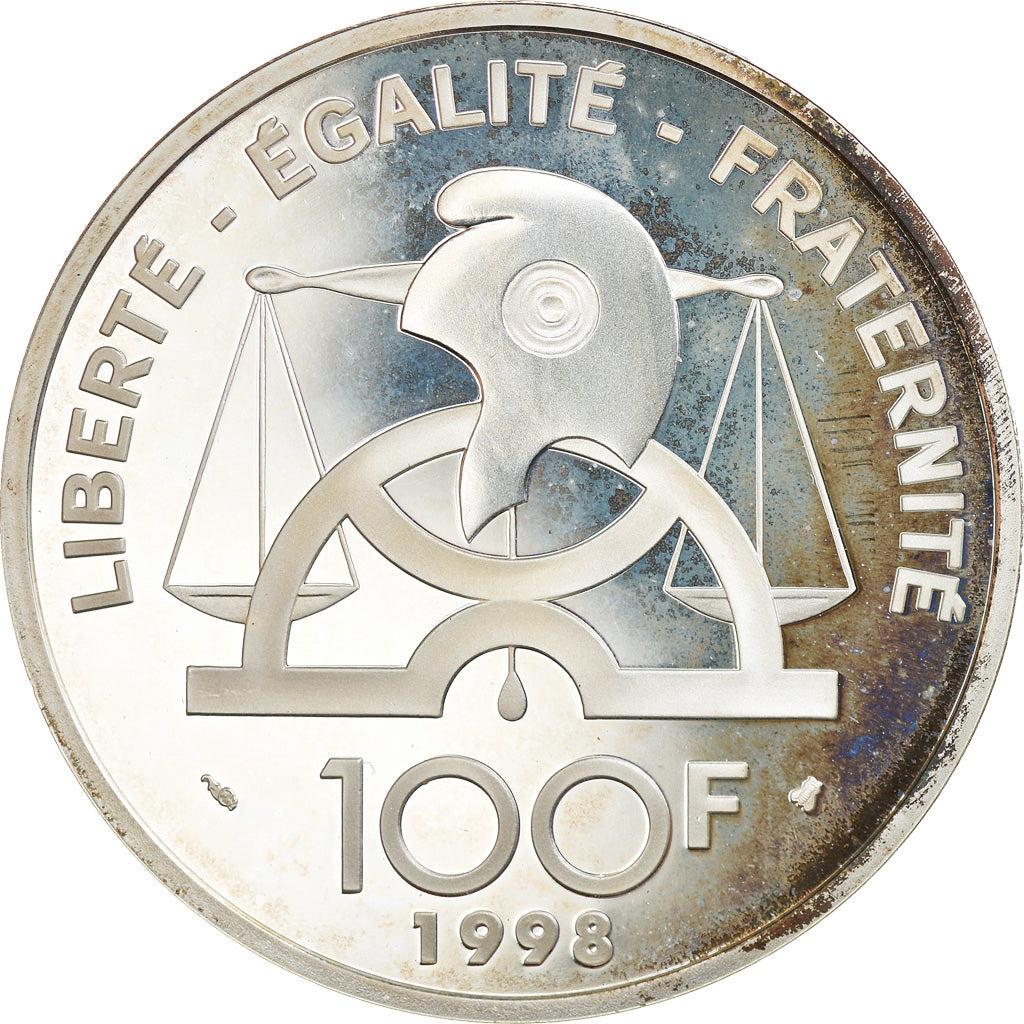 Coin, France, Condorcet, 100 Francs, 1998, Paris, Proof, MS(65-70), Silver