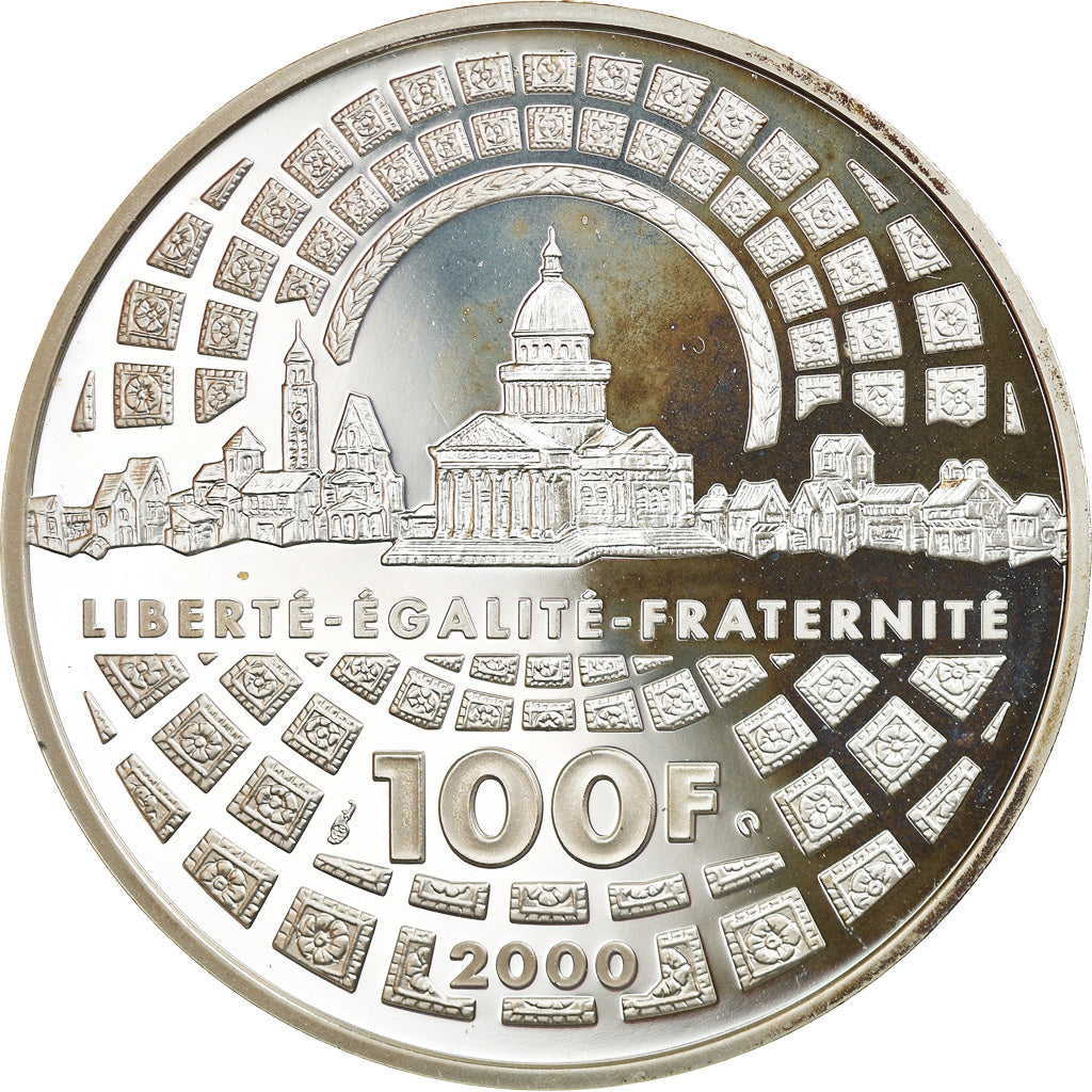 Coin, France, Soufflot, 100 Francs, 2000, Paris, Proof, MS(65-70), Silver