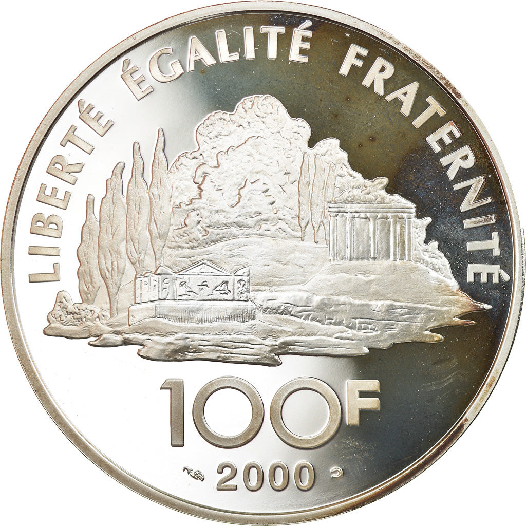 Coin, France, Rousseau, 100 Francs, 2000, Paris, Proof, MS(65-70), Silver
