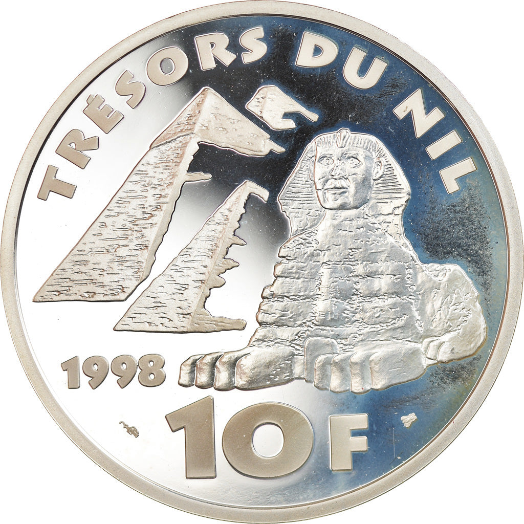 Coin, France, Champollion, 10 Francs, 1998, Proof, MS(65-70), Silver, KM:1205
