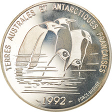Moneta, Francia, Terres Australes, 100 Francs, 1992, Paris, Proof, FDC, Argento