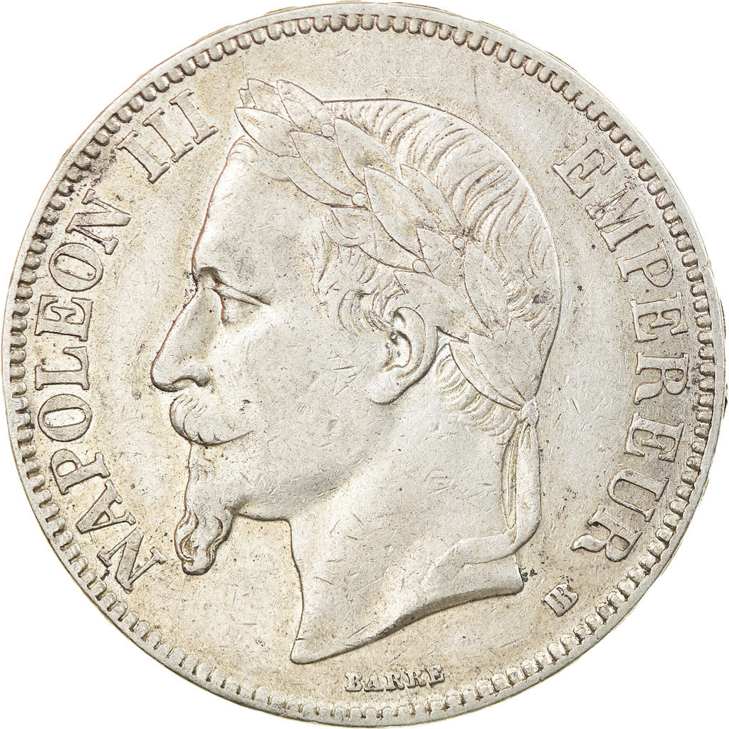 Monnaie, France, Napoléon III, 5 Francs, 1868, Strasbourg, TTB, Argent