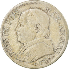 Moneta, STATI ITALIANI, PAPAL STATES, Pius IX, Lira, 1867, Roma, MB+, Argento