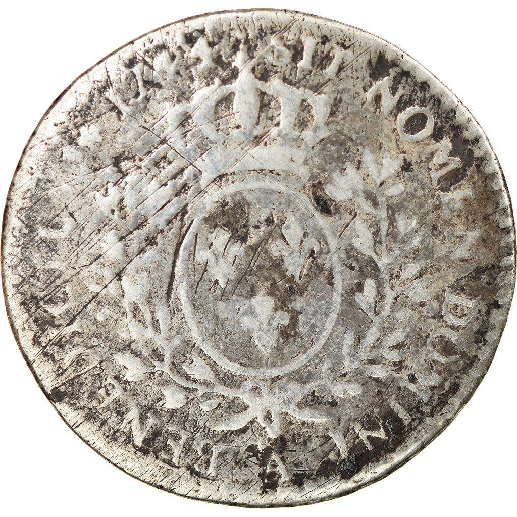 Moeda, França, Louis XV, 1/10 Écu au bandeau, 12 Sols, 1/10 ECU, 1744, Paris