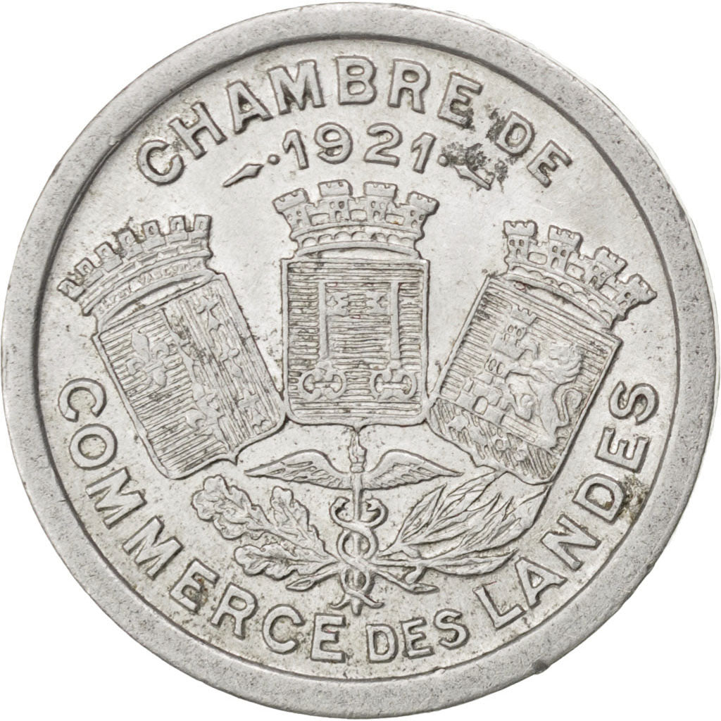 France, 5 Centimes, 1921, EF(40-45), Aluminium, Elie #10.1, 1.39