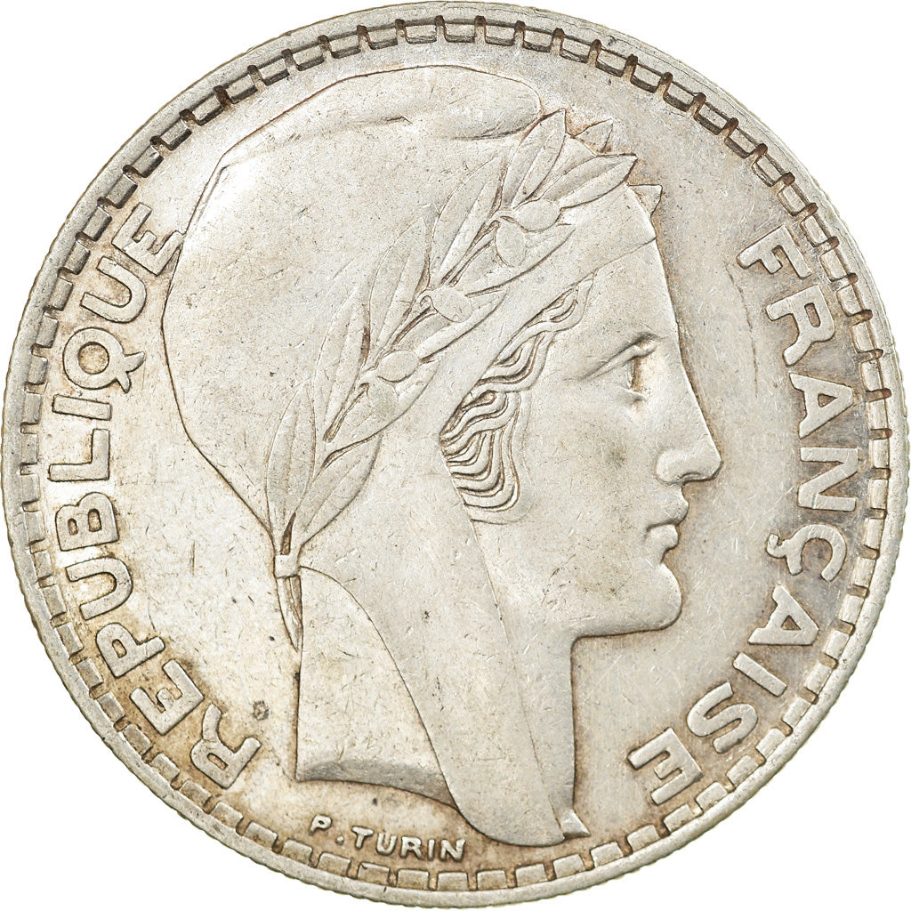 Coin, France, Turin, 20 Francs, 1937, Paris, EF(40-45), Silver, KM:879