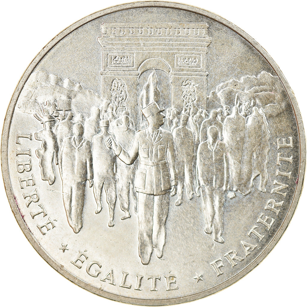 Coin, France, Libération de Paris, 100 Francs, 1994, Paris, AU(55-58), Silver