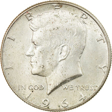Coin, United States, Kennedy Half Dollar, Half Dollar, 1964, U.S. Mint