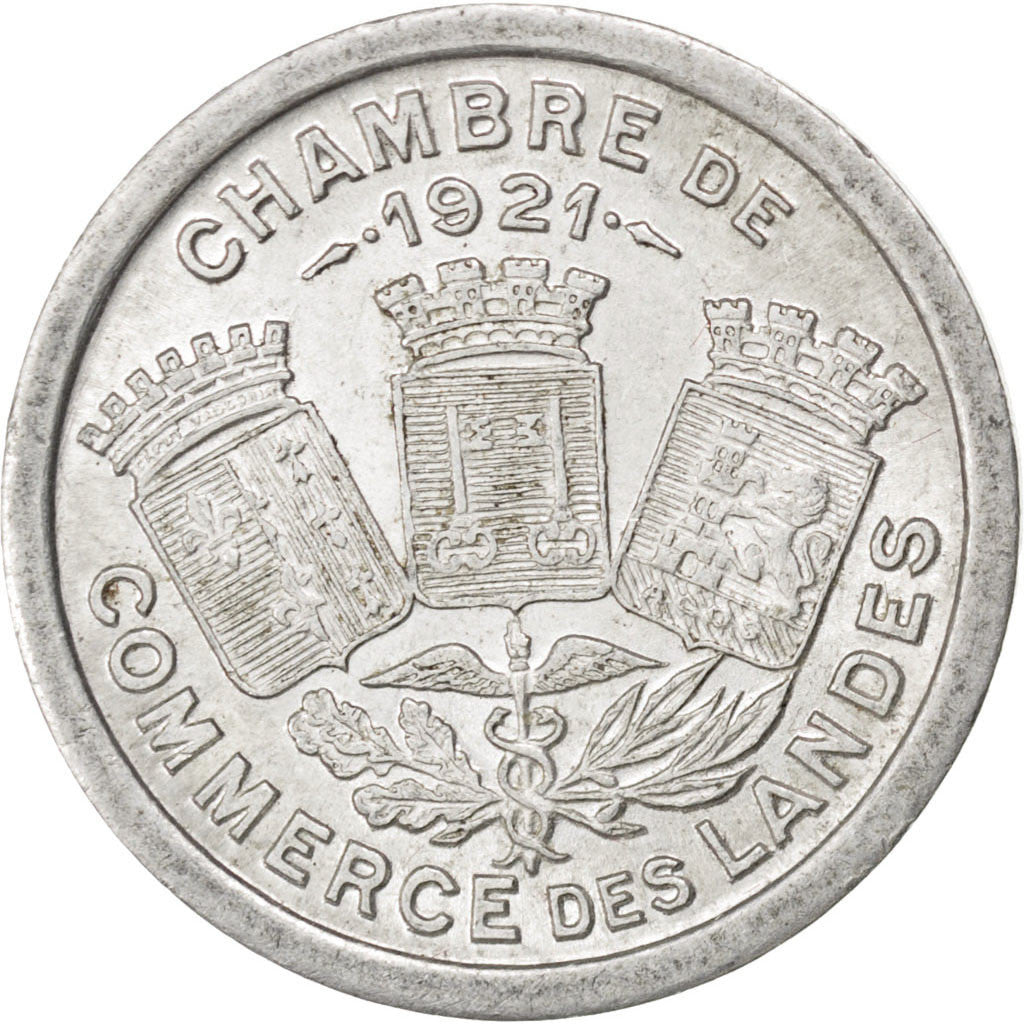France, 5 Centimes, 1921, AU(50-53), Aluminium, Elie #10.1, 1.29