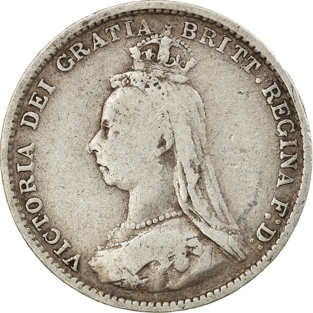 Großbritannien, Victoria, 3 Pence, 1888, SS+, Silber, KM:758