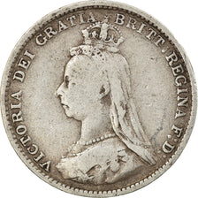 Großbritannien, Victoria, 3 Pence, 1888, SS+, Silber, KM:758