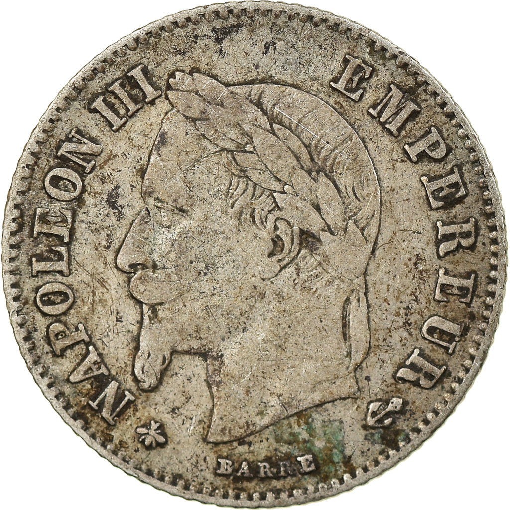 Moneta, Francia, Napoleon III, Napoléon III, 20 Centimes, 1866, Paris, BB