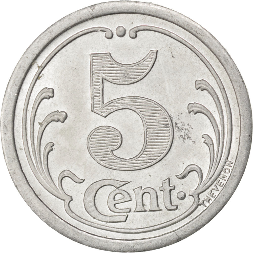Coin, France, 5 Centimes, 1921, AU(55-58), Aluminium, Elie:10.1