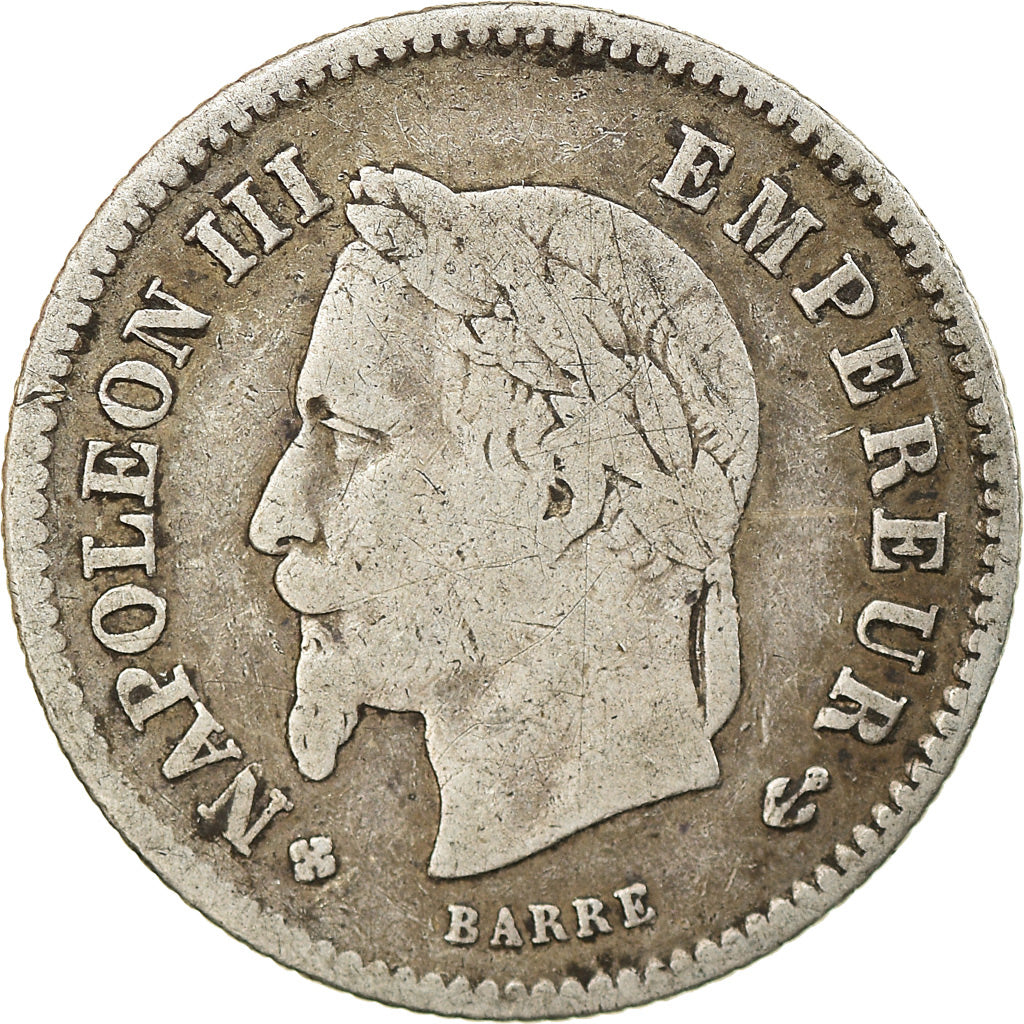 Coin, France, Napoleon III, Napoléon III, 20 Centimes, 1867, Strasbourg