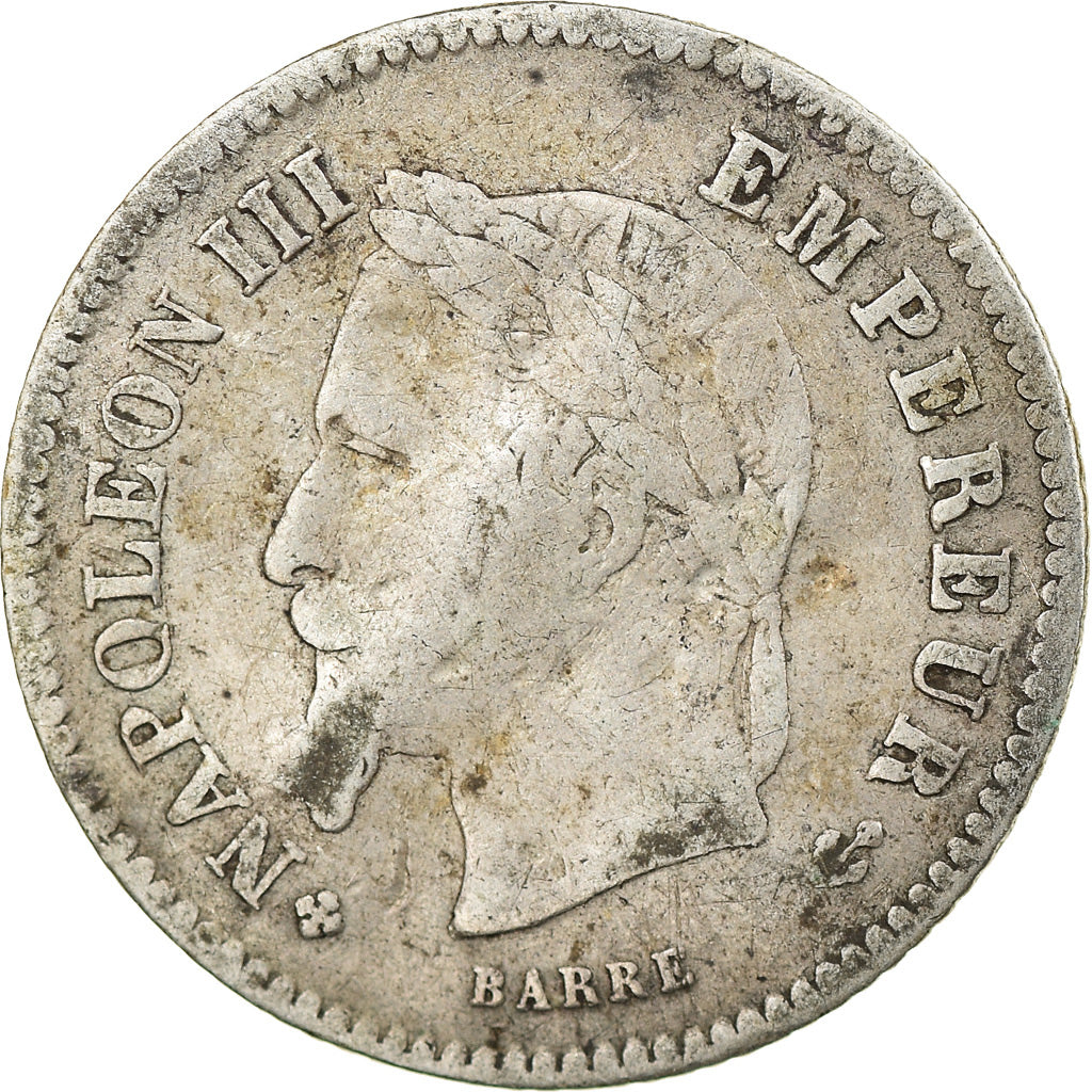 Monnaie, France, Napoleon III, Napoléon III, 20 Centimes, 1868, Strasbourg