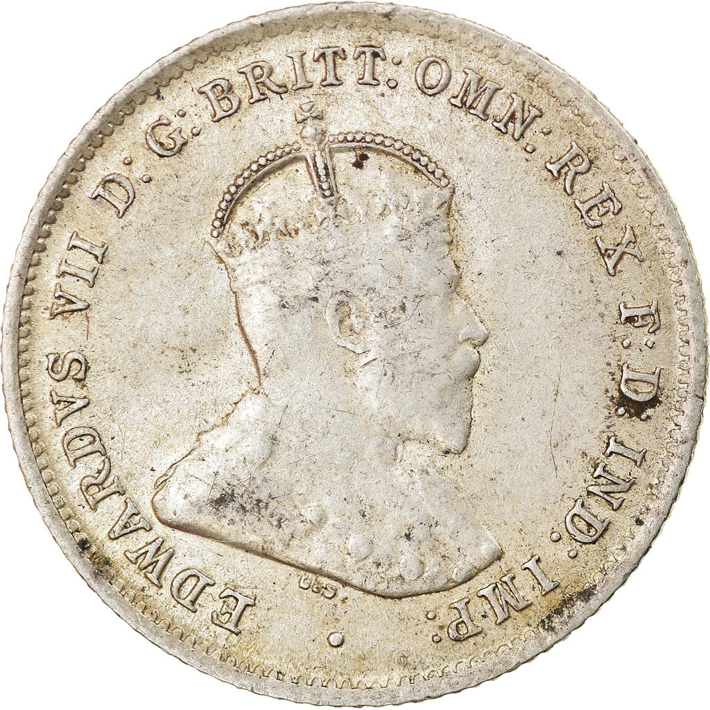 Monnaie, Australie, Edward VII, Sixpence, 1910, Londres, SUP, Argent, KM:19