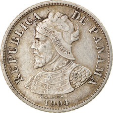Moneta, Panama, 5 Centesimos, 1904, BB+, Argento, KM:2