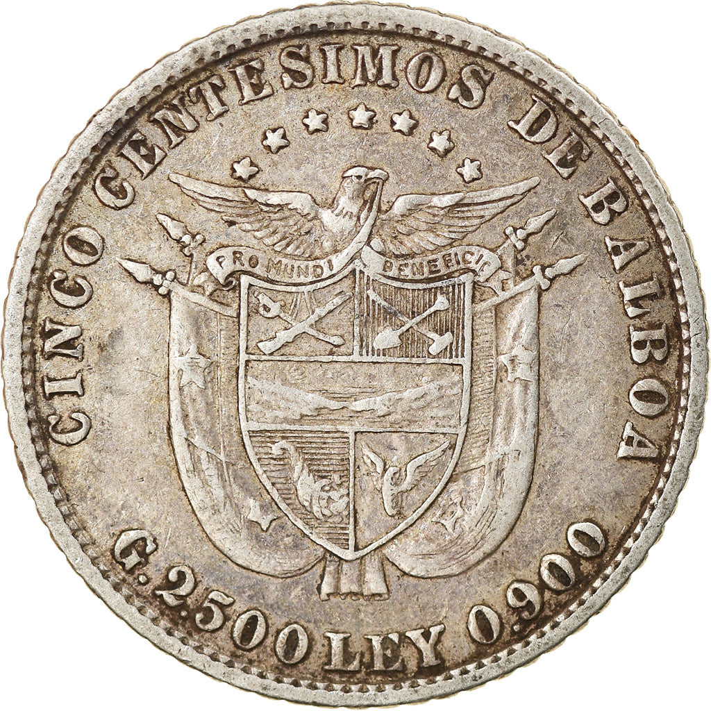 Moneta, Panama, 5 Centesimos, 1904, BB+, Argento, KM:2
