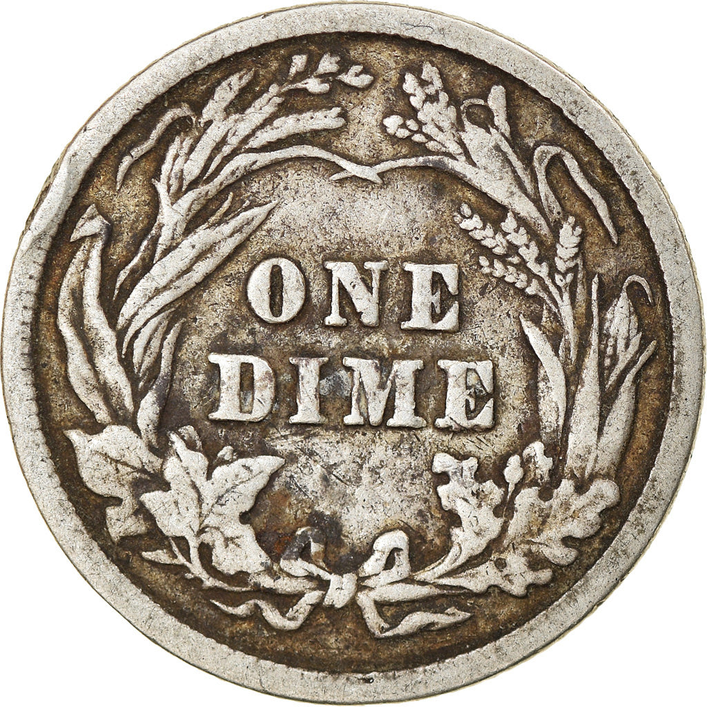 Coin, United States, Barber Dime, Dime, 1906, U.S. Mint, Philadelphia