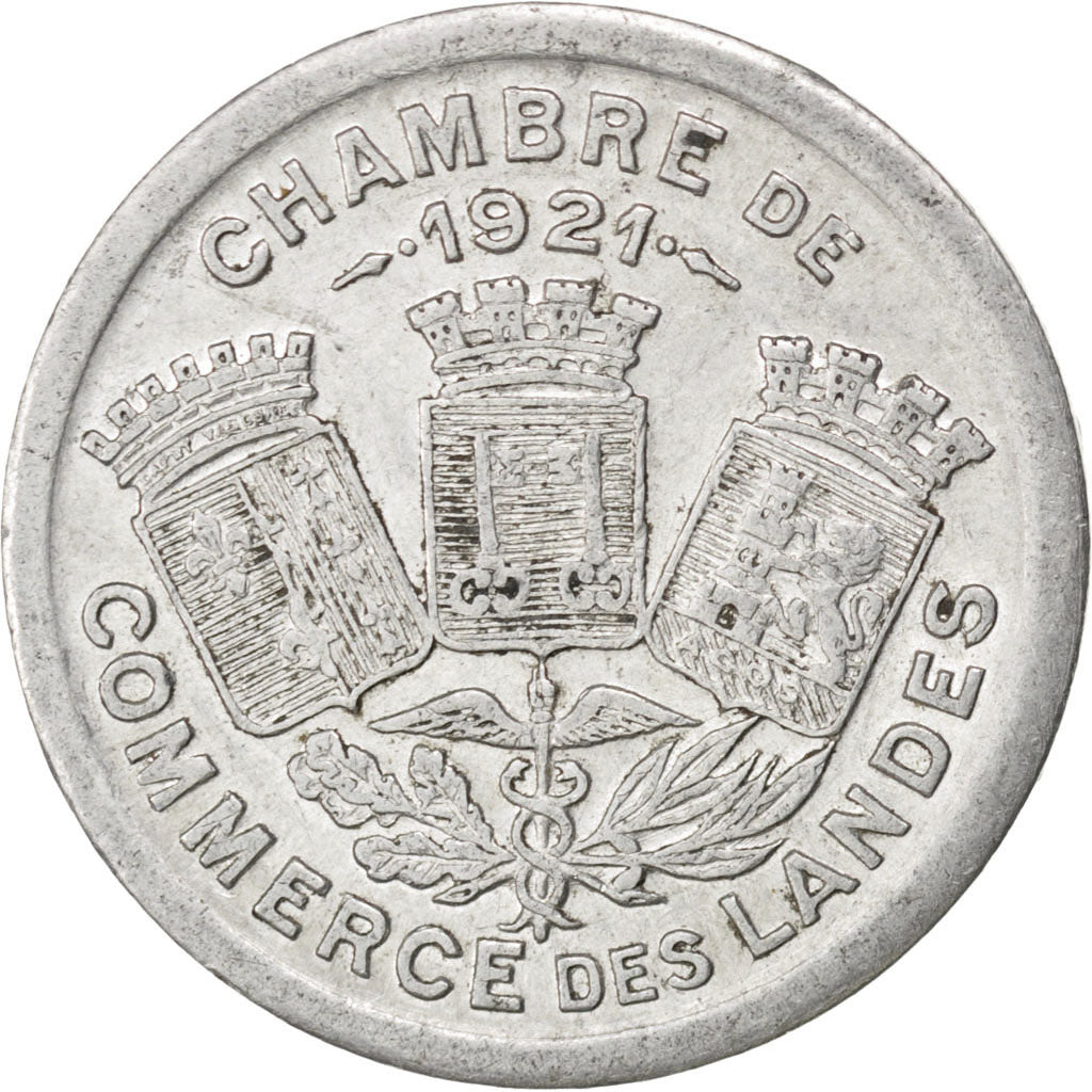France, 10 Centimes, 1921, EF(40-45), Aluminium, Elie #10.2, 1.53