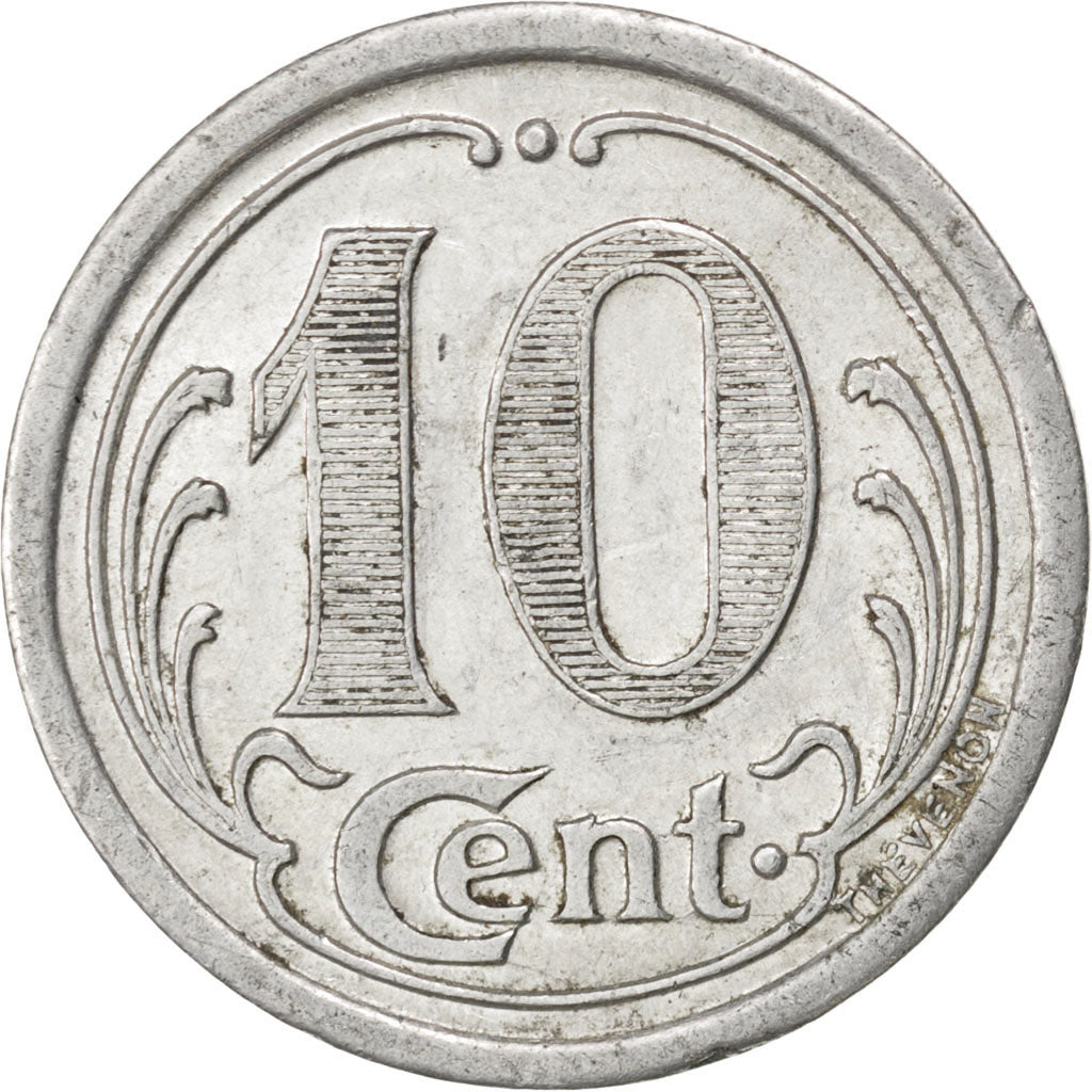 France, 10 Centimes, 1921, EF(40-45), Aluminium, Elie #10.2, 1.53