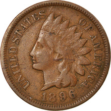 Coin, United States, Indian Head Cent, Cent, 1896, U.S. Mint, Philadelphia