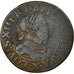 Monnaie, France, Louis XIII, Double tournois, buste laurée et cuirassé, Double