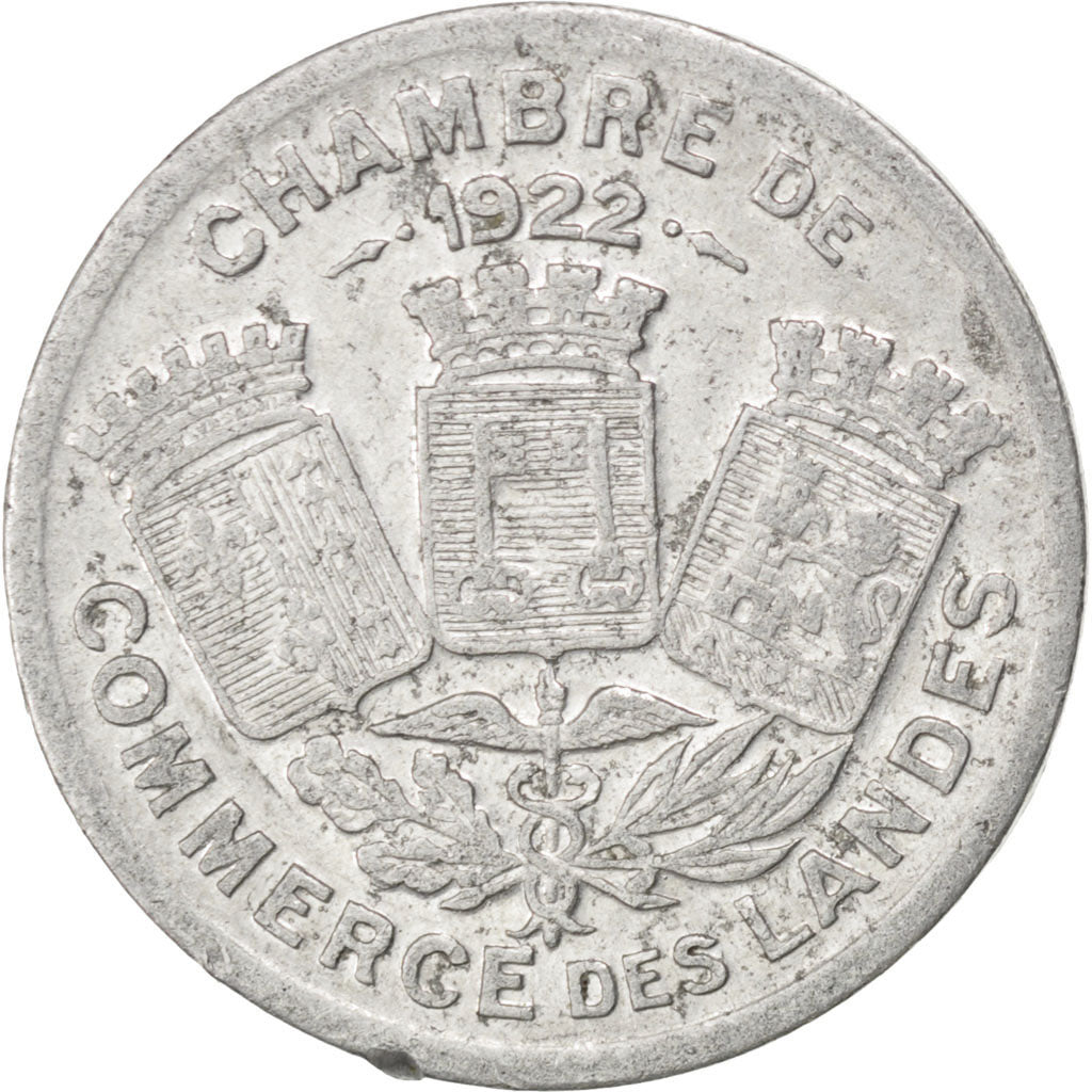 France, 5 Centimes, 1922, VF(30-35), Aluminium, Elie #10.4, 1.26