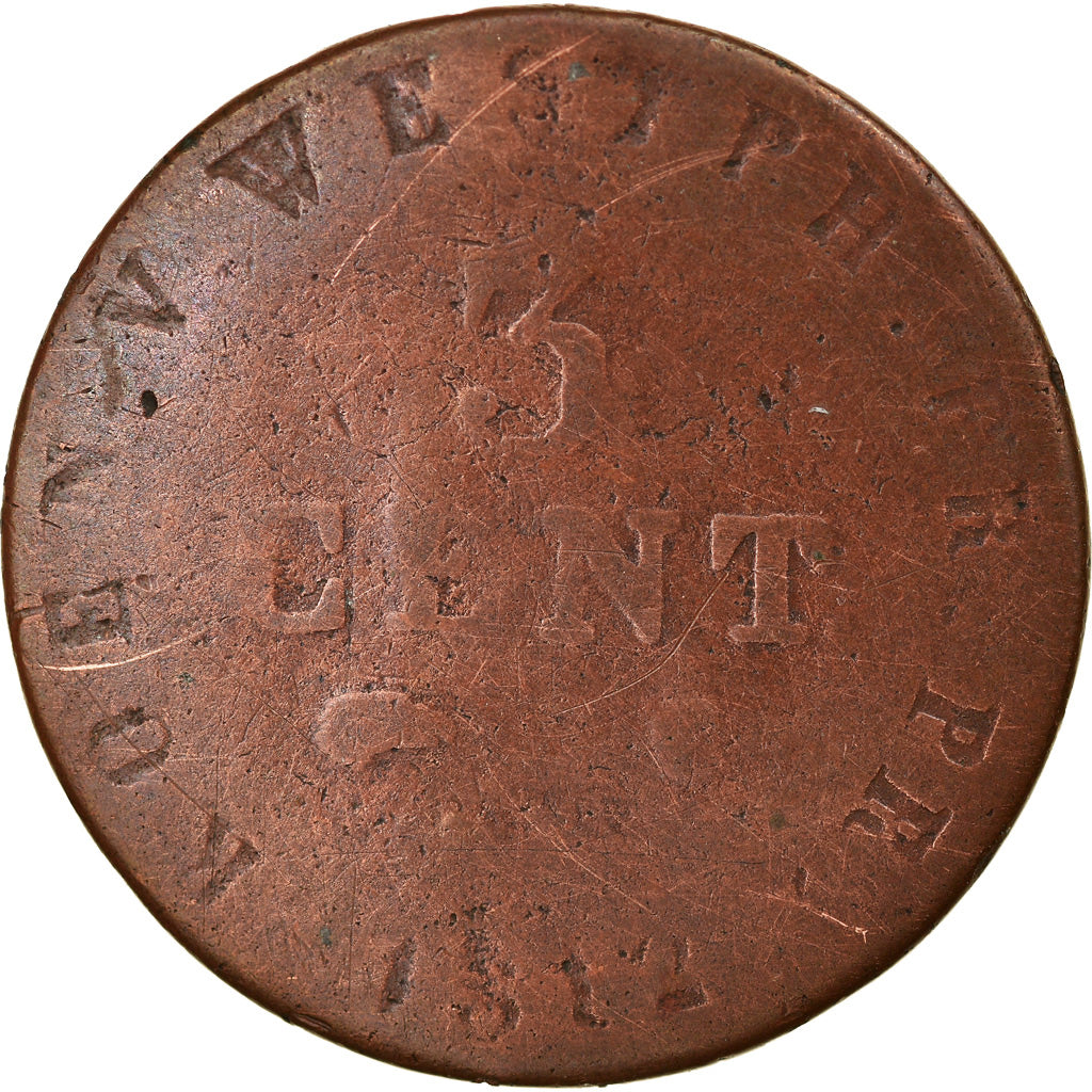 Coin, German States, WESTPHALIA, Jerome, 3 Centimes, 1812, F(12-15), Copper