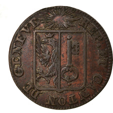 Coin, SWISS CANTONS, GENEVA, Sol, 1833, Genève, EF(40-45), Billon, KM:120