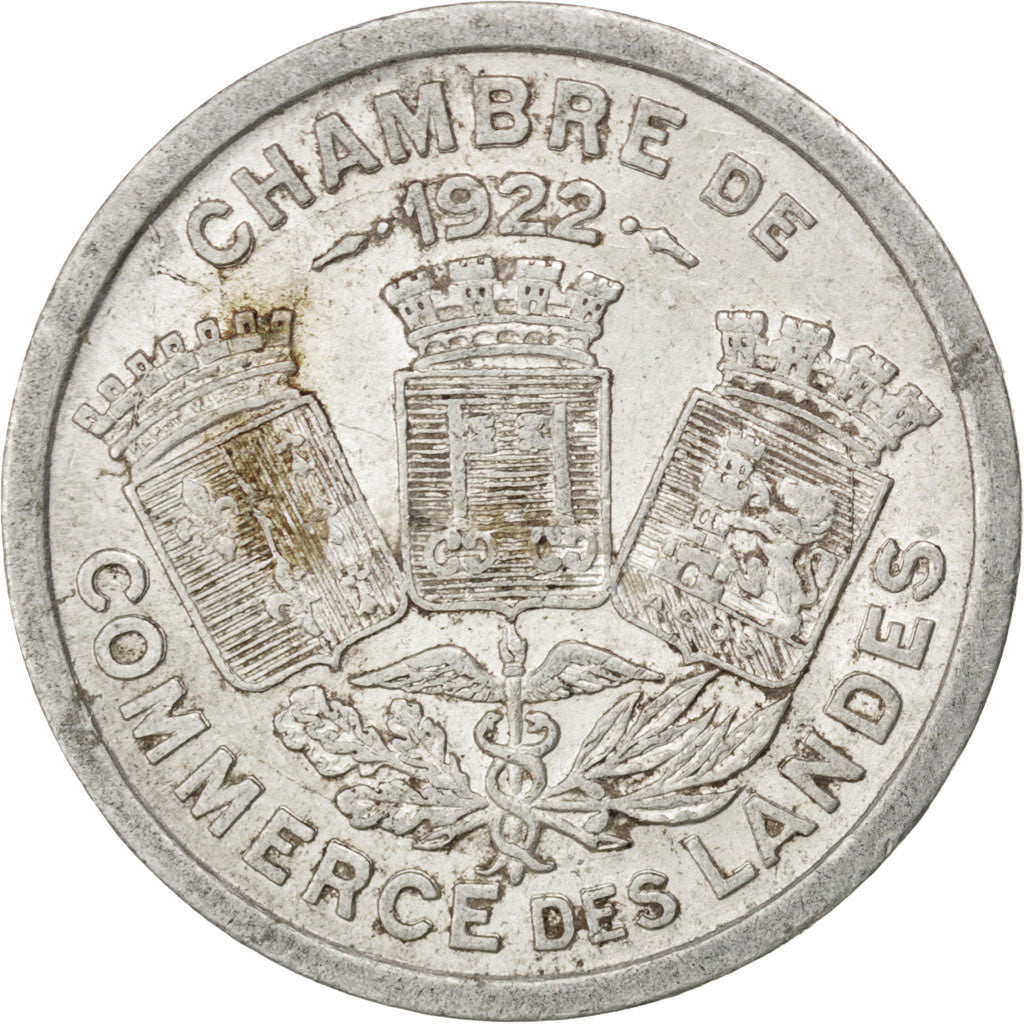 Moneta, Francia, 10 Centimes, 1922, BB, Alluminio, Elie:10.5