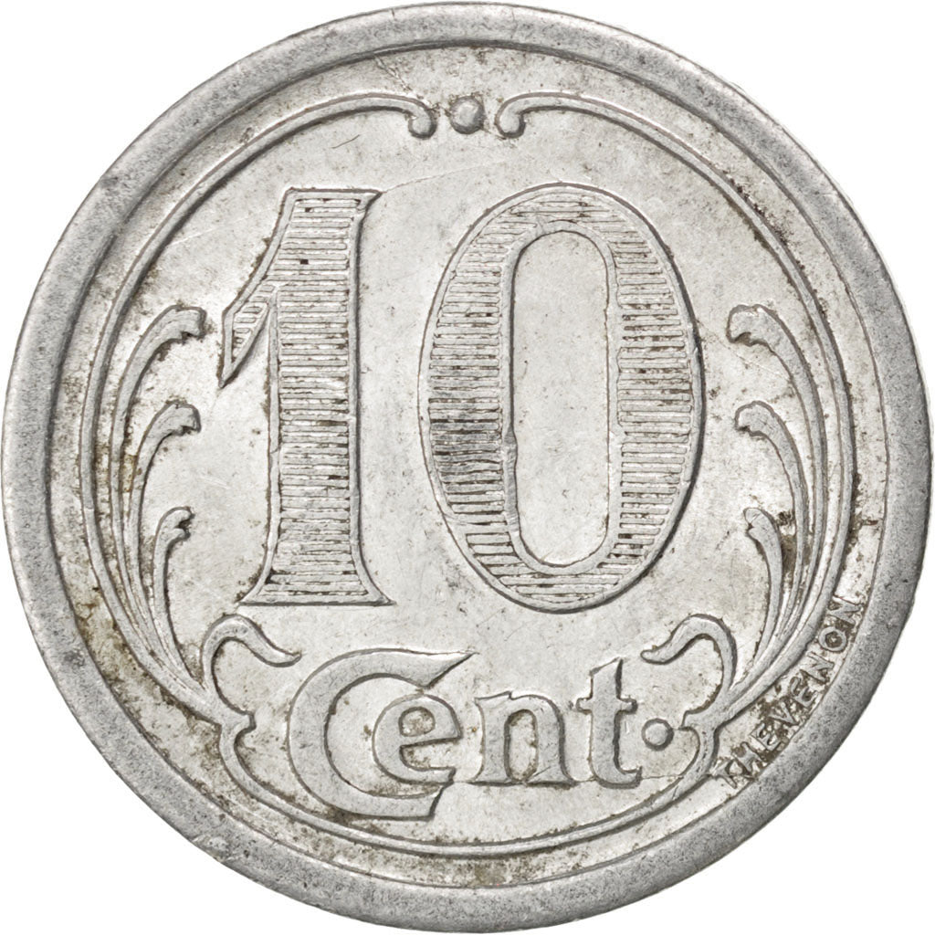 Moneta, Francia, 10 Centimes, 1922, BB, Alluminio, Elie:10.5