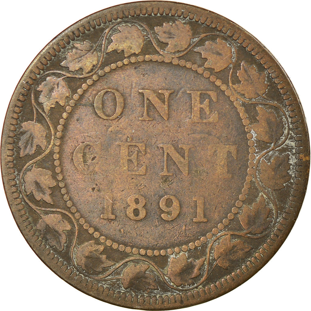Coin, Canada, Victoria, Cent, 1891, Royal Canadian Mint, Ottawa, VF(30-35)