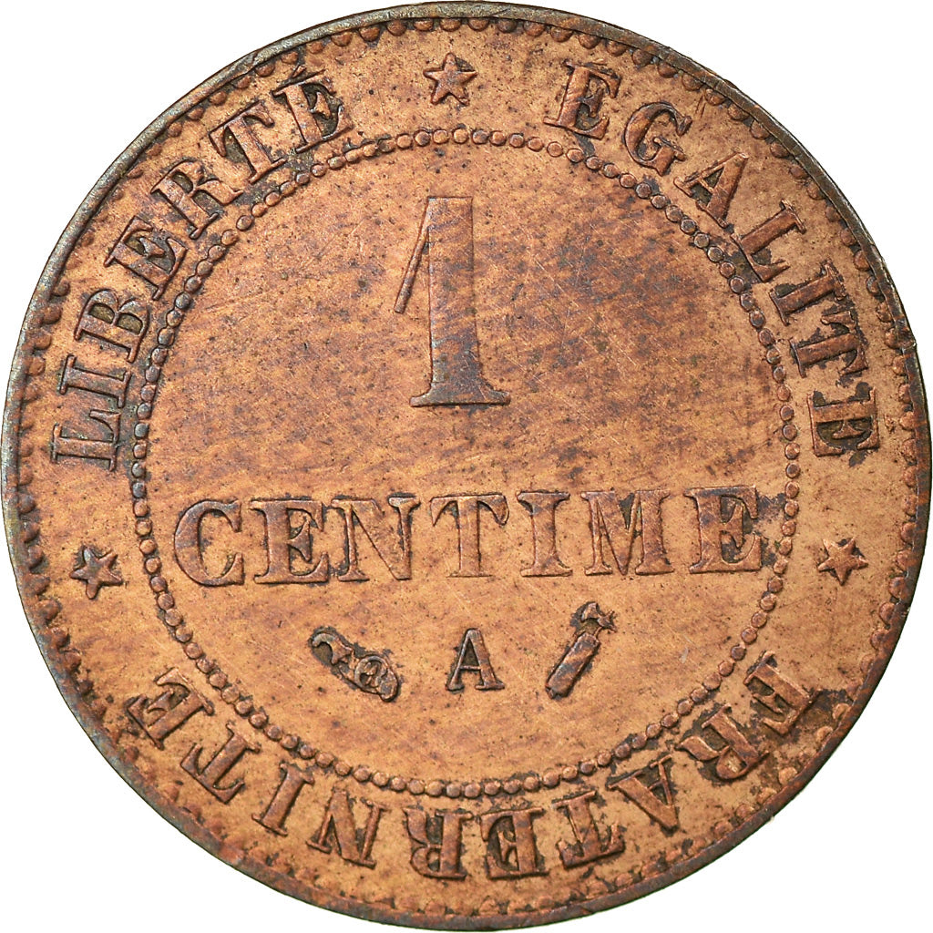 Coin, France, Cérès, Centime, 1889, Paris, AU(55-58), Bronze, KM:826.1