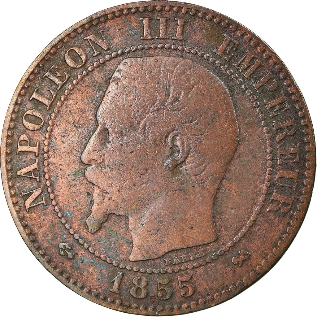 Münze, Frankreich, Napoleon III, Napoléon III, 2 Centimes, 1855, Rouen, S