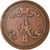 Moneta, Finlandia, Alexander II, 10 Pennia, 1865, VF(30-35), Miedź, KM:5.1