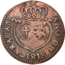 Coin, Venezuela, CARACAS, 1/4 Réal, 1818, EF(40-45), Copper, KM:2