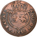 Coin, Venezuela, CARACAS, 1/4 Réal, 1818, EF(40-45), Copper, KM:2