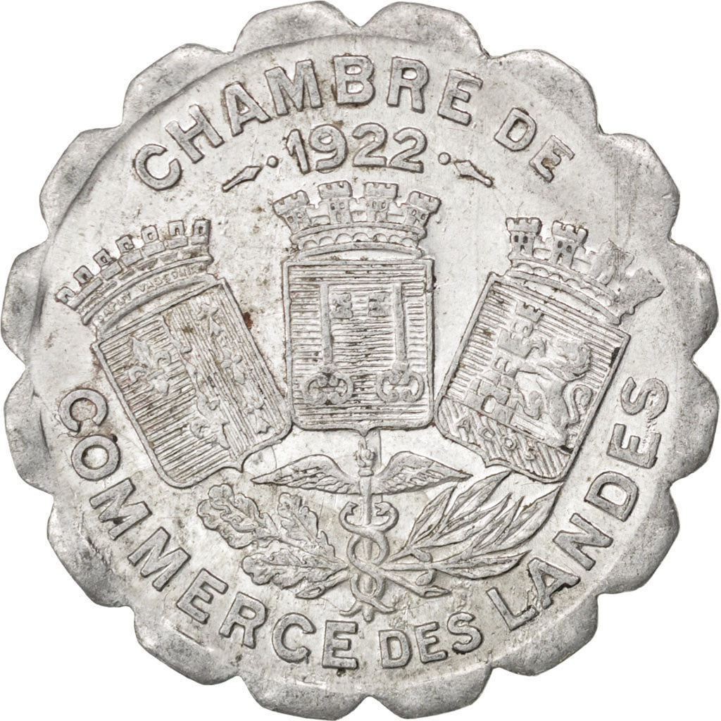 France, 25 Centimes, 1922, EF(40-45), Aluminium, Elie #10.6, 1.69