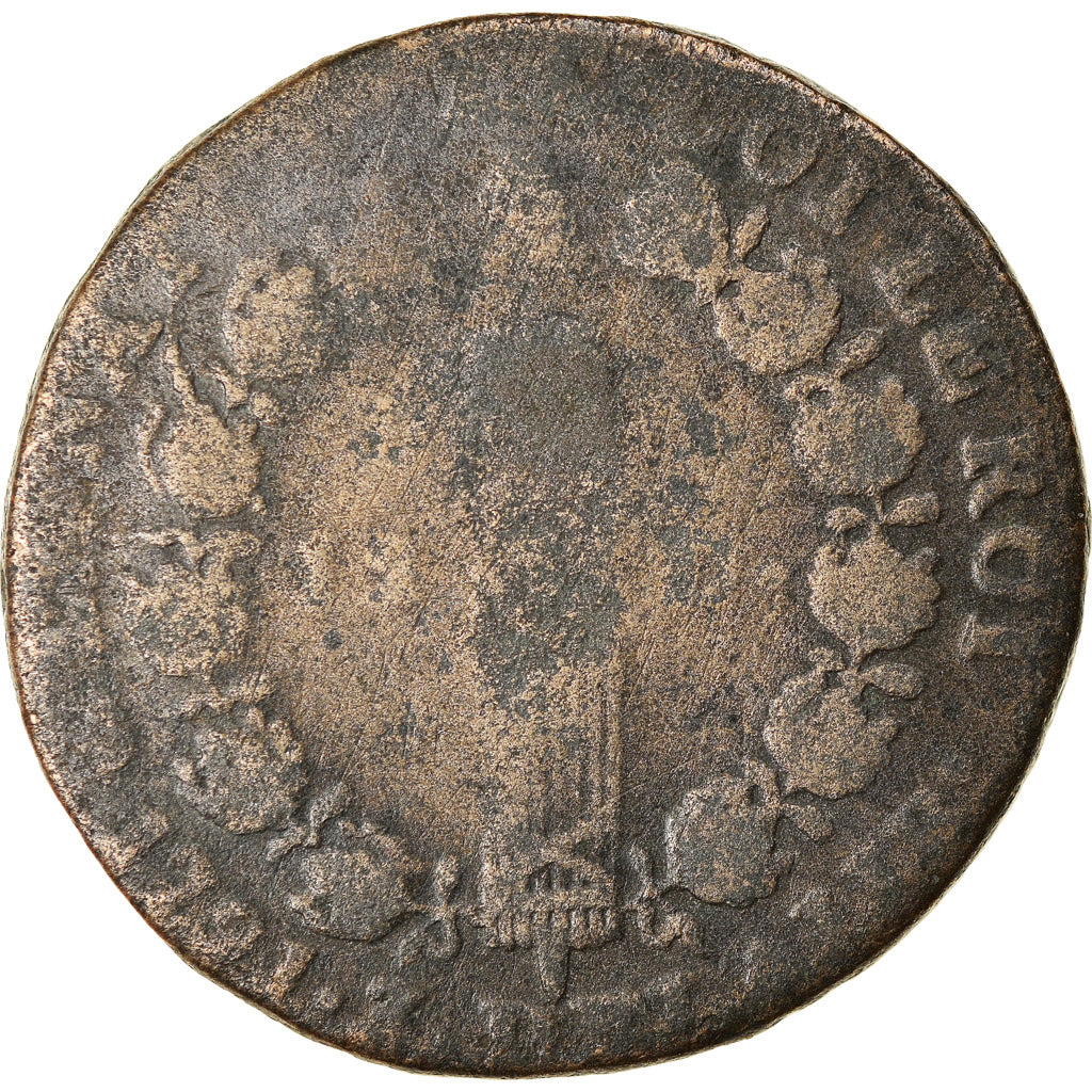 Moneta, Francia, Louis XVI, 12 deniers françois, 12 Deniers, 1791, Paris, MB