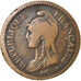 Moneta, Francia, Dupré, Decime, AN 5, Paris, MB+, Bronzo, KM:644.1, Gadoury:187