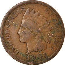Coin, United States, Indian Head Cent, Cent, 1901, U.S. Mint, Philadelphia
