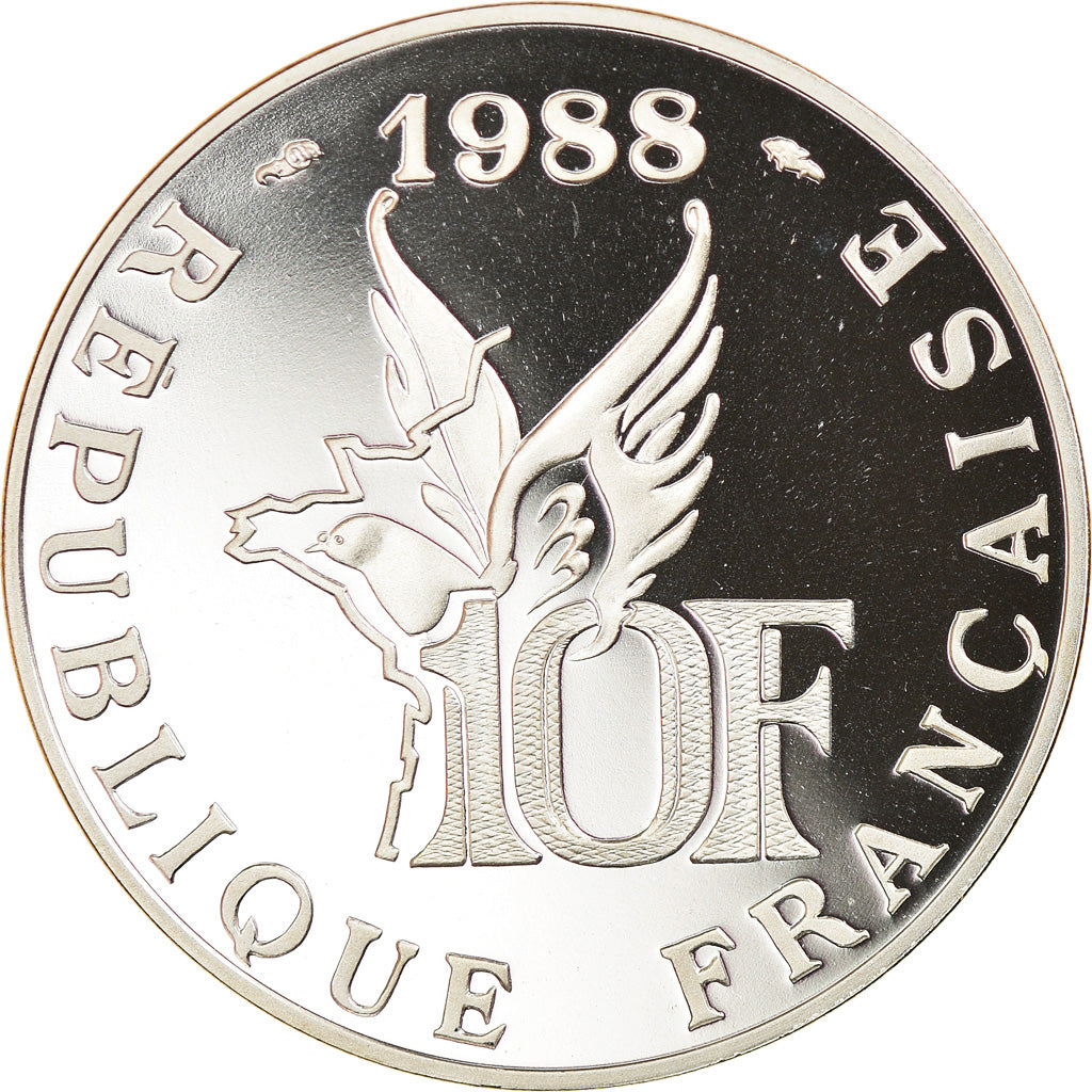 Münze, Frankreich, 10 Francs, 1988, Paris, Proof, STGL, Silber, KM:956b