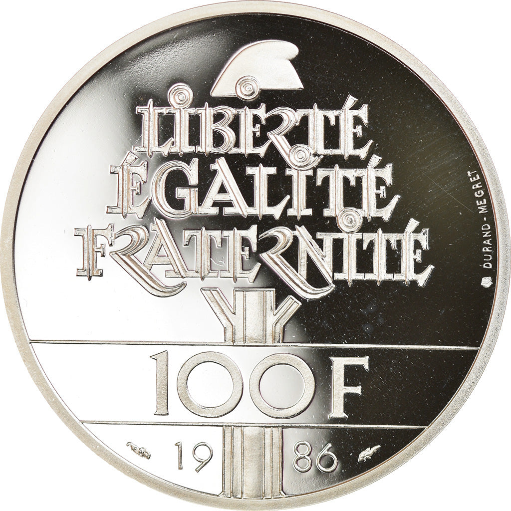Coin, France, 100 Francs, 1986, Paris, Proof, MS(65-70), Silver, KM:960a