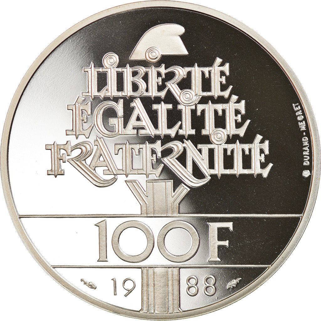 Monnaie, France, 100 Francs, 1988, Paris, Proof, FDC, Argent, KM:966a